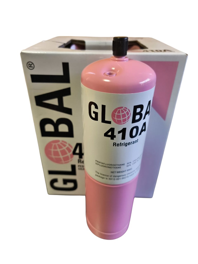 REFRIGERANTE GLOBAL R410, CILINDRO 0,650 KG