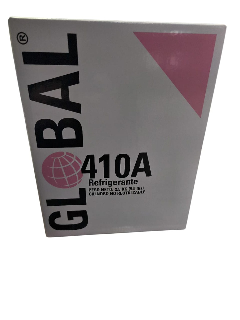 REFRIGERANTE GLOBAL R410, CILINDRO 2,5 KG