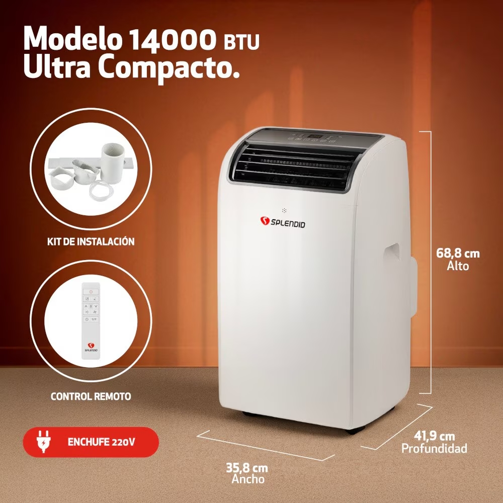 SPLENDID aire portatil 14000btu frio/calor