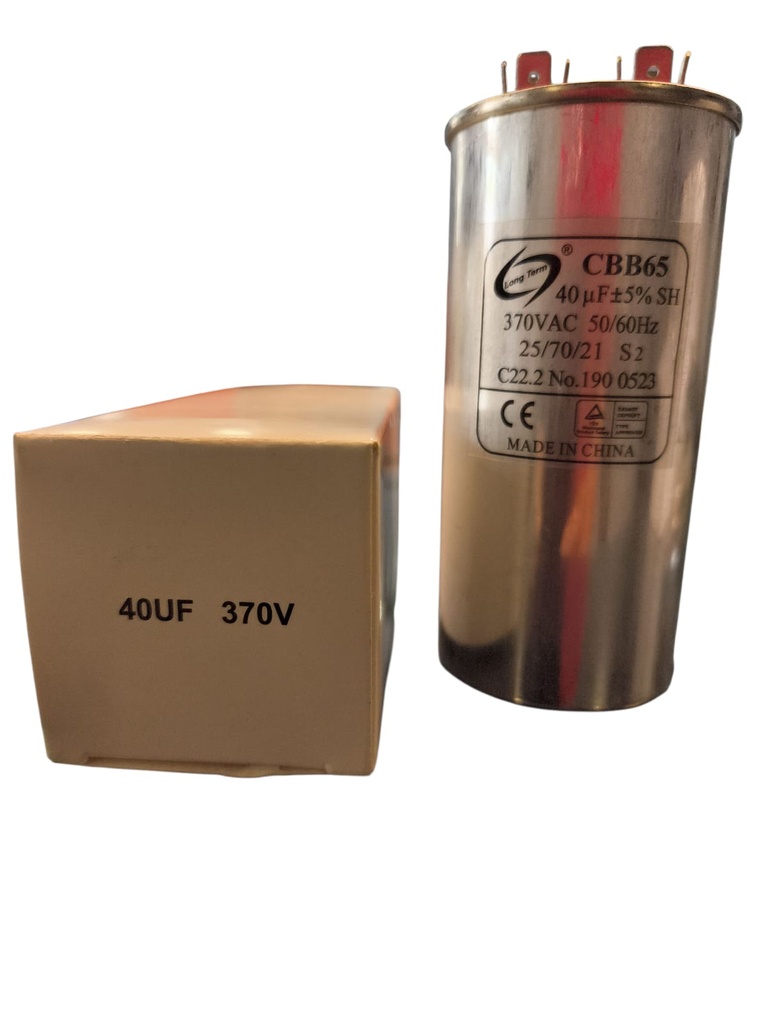 Capacitor de partida 40MF 370VAC