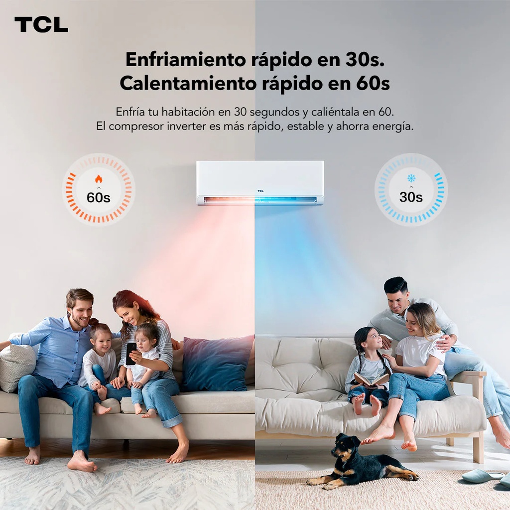 TCL MODELO BREEZEIN 2.0 AIRE ACONDICIONADO SPLIT 12000 BTU INVERTER FRIO/CALOR R32