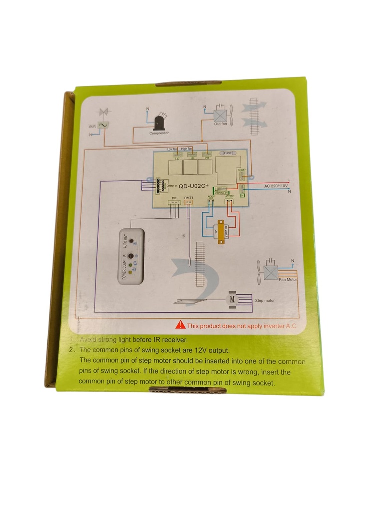 TARJETA UNIVERSAL  PARA AIRE ACONDICIONADO ON OFF QDU02C