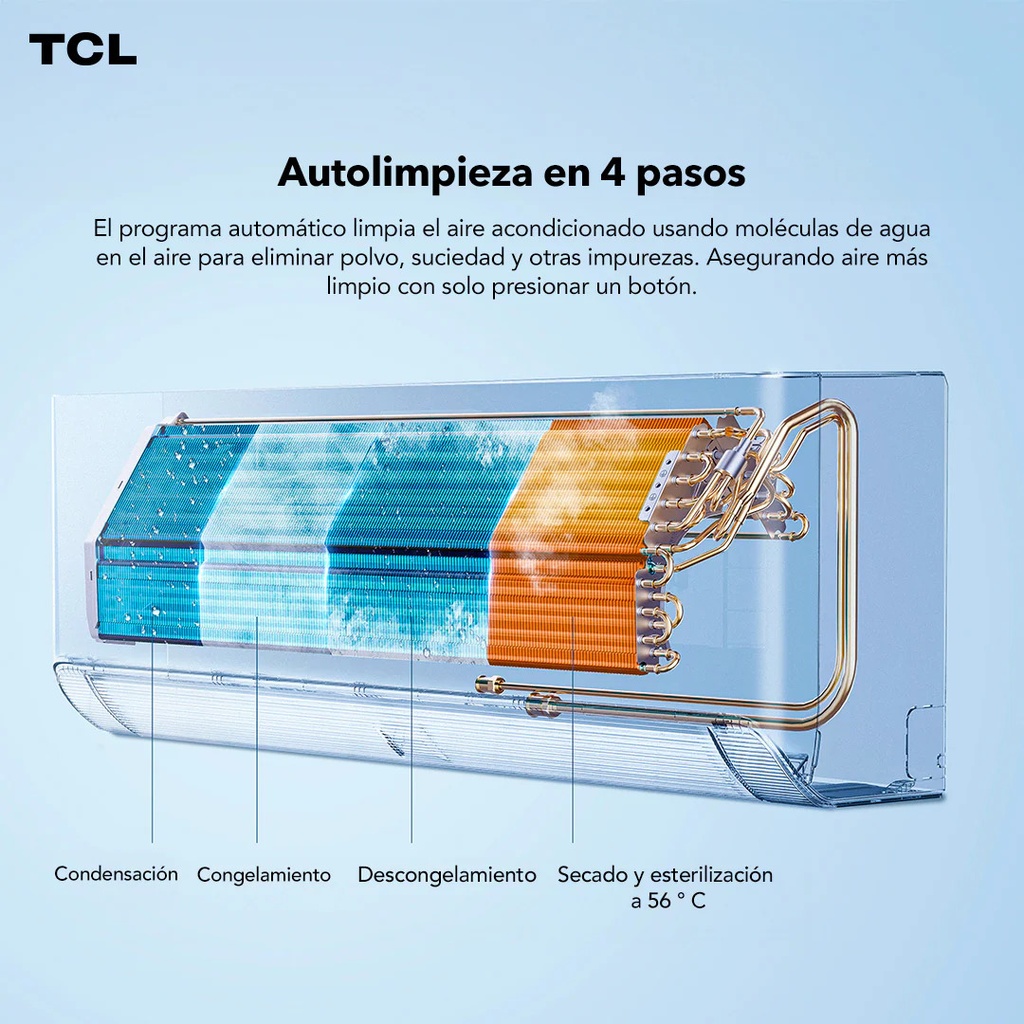 TCL MODELO BREEZEIN 2.0 AIRE ACONDICIONADO SPLIT 12000 BTU INVERTER FRIO/CALOR R32