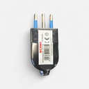 Enchufe Volante Macho Convert 2P+T 10 Amp NEGRO [SCAME 1063000]