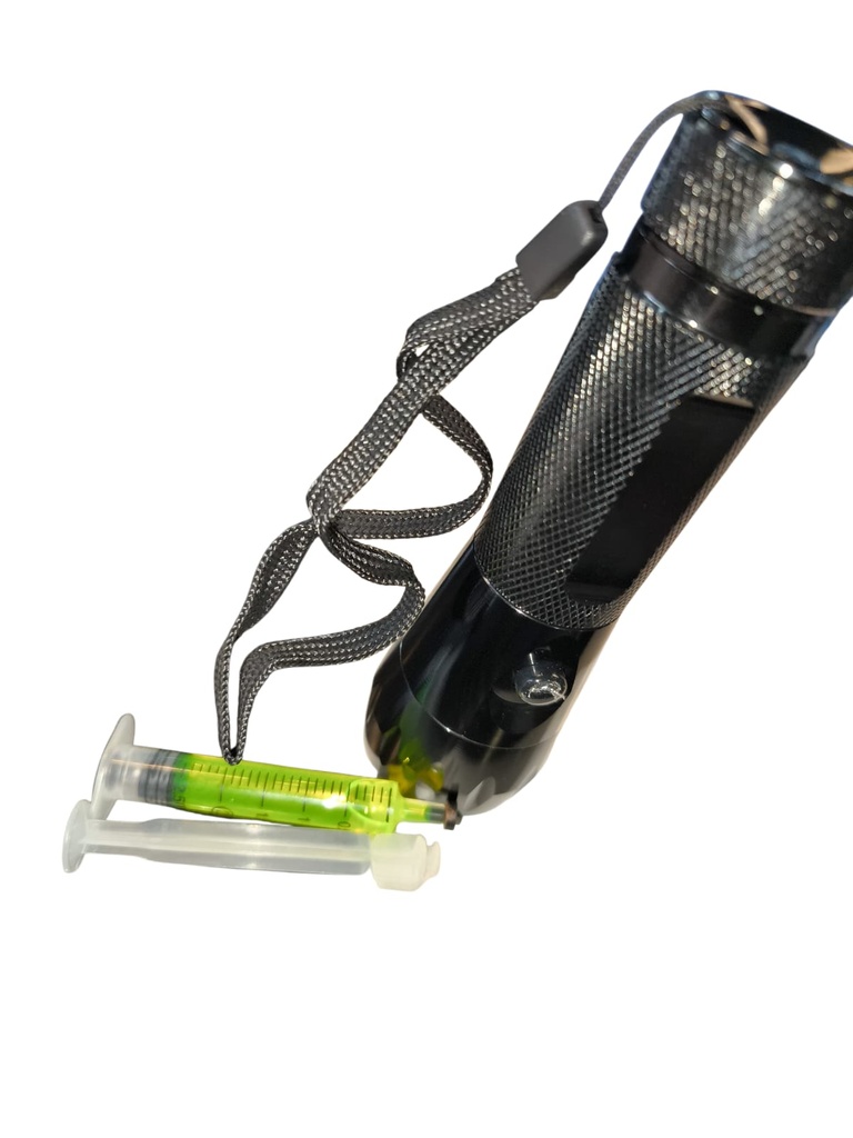 KIT detector de Fugas UV + Linterna + Lentes