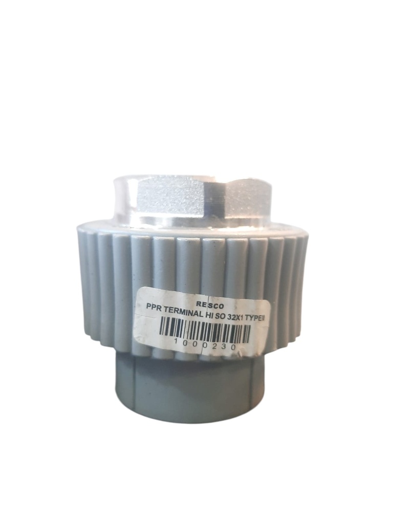Terminal PPR D32x1" HI Injerto Metalico