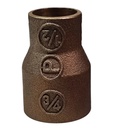 Copla Bronce 3/4"x 1/2" Pulgada Unión Reducción Junta