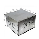 Caja Pre-Galvanizada pre-Picada 150 x 150 x 100 mm TAPA Y EMPQ