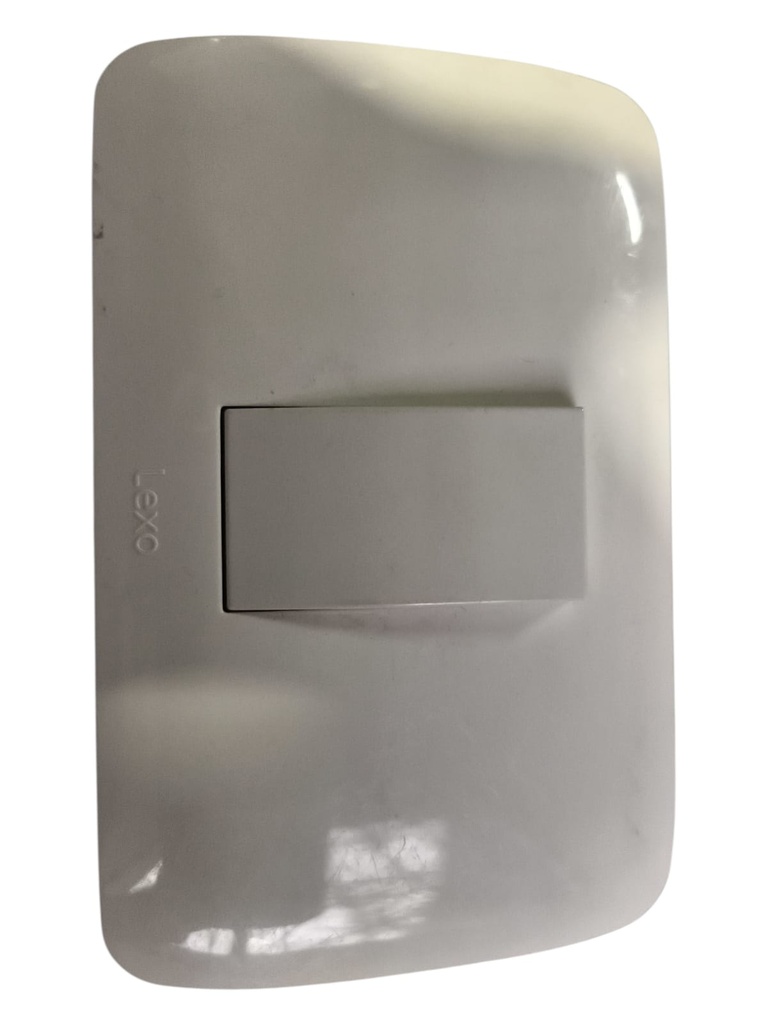 Interruptor Simple 9/12 10a 250v, Blanco Armado Lexo