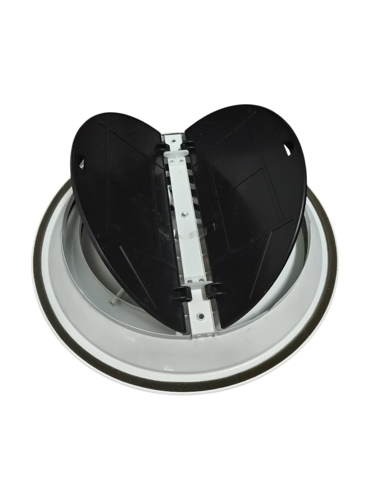 DIFUSOR CIRCULAR METALICO ESMALTADO 14" con aleta negra