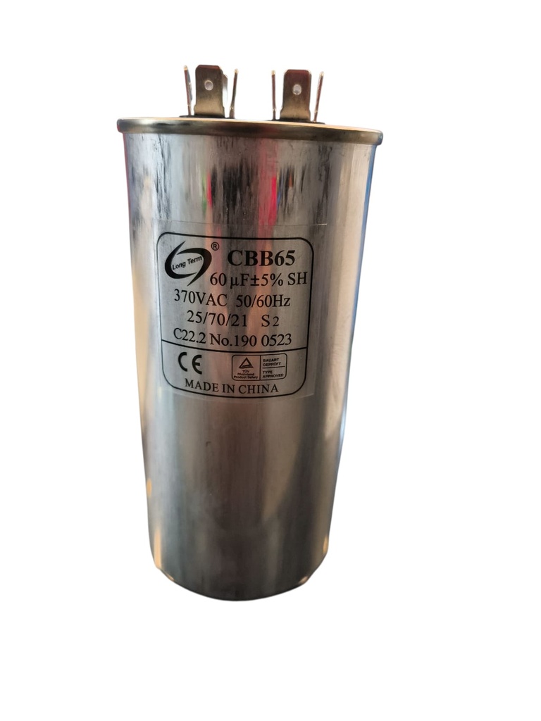 Capacitor de partida 60MFD 370VAC 60