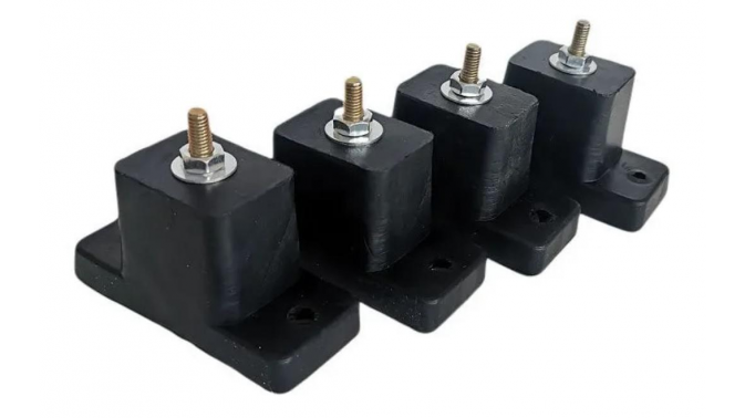 Base Soporte Piso Goma Antivibración PACK 4 PCS