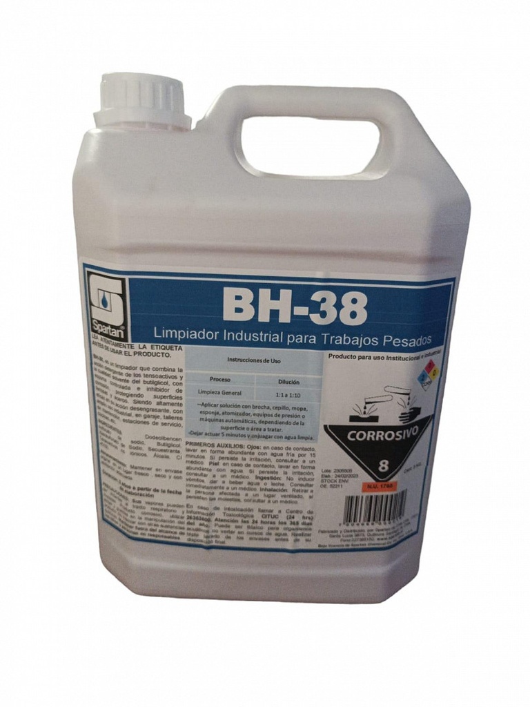 Liquido BH-38 5 Litros Spartan / Mantención Unidad Exterior