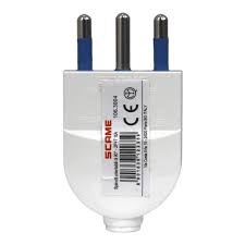Enchufe  Macho Volante Convert 2P+T 10 Amp BLANCO