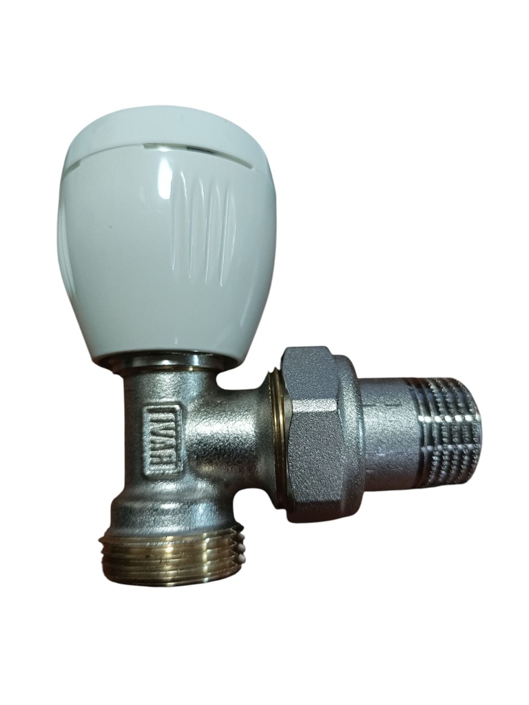 ACCESORIO RADIADOR -  VALVULA ANGULAR 1/2" DOBLE REGULACION PARA EUROKONO