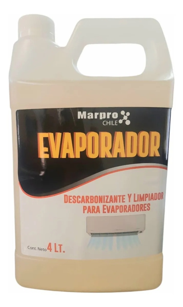 Liquido Descarbonizante Limpiador para Evaporador (Unidad Exterior ) 4 Litros Marpro.