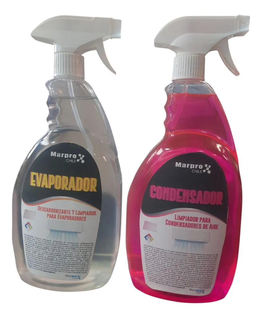 Kit Liquidos de Limpieza para Aire Acondicionado 1litro c/u Marpro