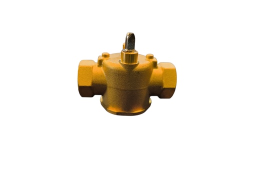 Cuerpo de válvula dos vías tipo vástago, diámetro 1/2", conexión NPT.