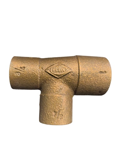 Tee BRONCE SO SO SO Nibsa 3/4" - 3/4" - 1"