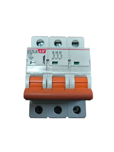 [Modelo BKN-B] Interruptor Automatico Tripolar 3x32a Curva C Ruptura 10ka