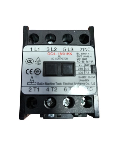 Contactor de CA trifásico modelo GC4-18/01KK bovina 220v