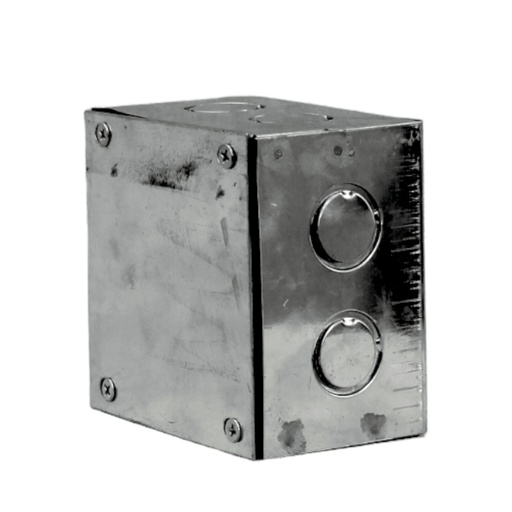 Caja Pre-Galvanizada pre-Picada 100 x 100 x 65 mm TAPA Y EMPQ