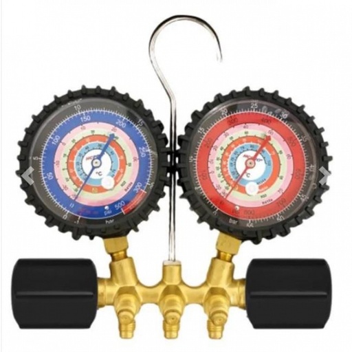 [HC2V2C5BK] MANOMETRO HCPRO 80mm (Mangueras negras)