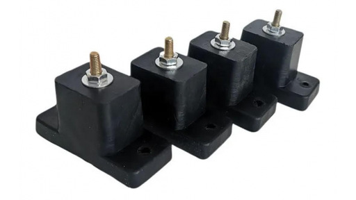 [MT-SPGOM] Base Soporte Piso Goma Antivibración PACK 4 PCS