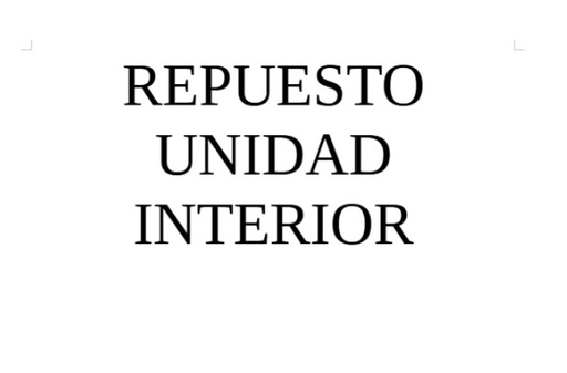 REPUESTO UNIDAD INTERIOR 12000 BTU MIDEA XTREME