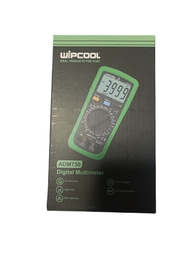 [ADM750] AMPERIMETRO MULTIMEDIDOR DIGITAL PANTALLA LCD WIPCOOL