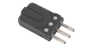 Enchufe Volante Macho  16A NEGRO BTICINO