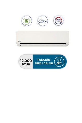 [GES12ECOFLOW-R32] Aire Acondicionado Inverter AWNO Ecoflow split muro 12000 BTU R32