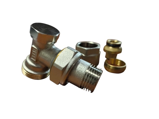 [00.057.22] ACCESORIO RADIADOR - CODO REG. 1/2" PEX con Eurokono