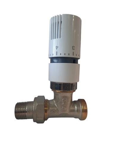 [03.060.50K] KIT VALVULA TERMOSTATICA RECTA 1/2" PEX EUROKONO