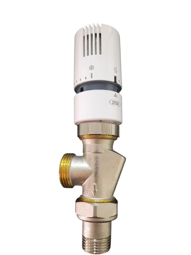 [03.060.40k] ACCESORIO RADIADOR - KIT Valvula Termostática Doble Angular 1/2" PEX EUROKONO