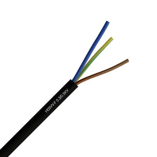 Cordon Flexible NEGRO 3x2.5mm x metro